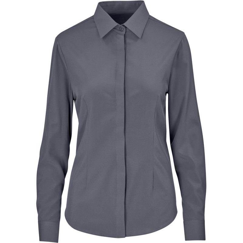 CHARCOAL Ladies Long Sleeve Alex Varga Sorrento Shirt