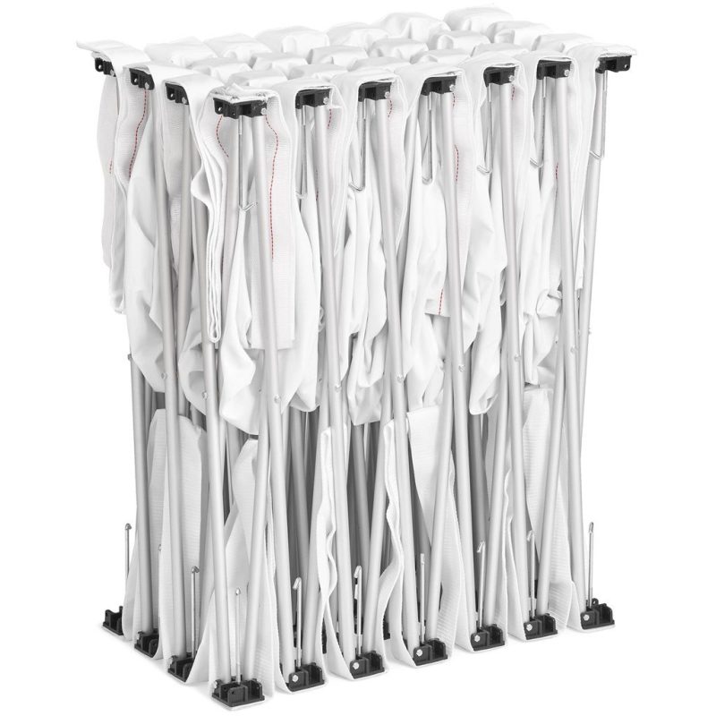 semi-folding of aluminium frame for Legend Double-Sided Straight Banner Wall