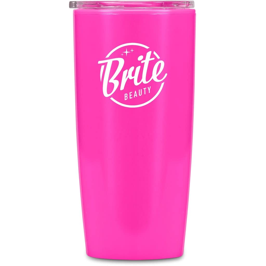 PINK Altitude Daytona Plastic 2-in-1 Double-Wall Tumbler & Straw - 600ml