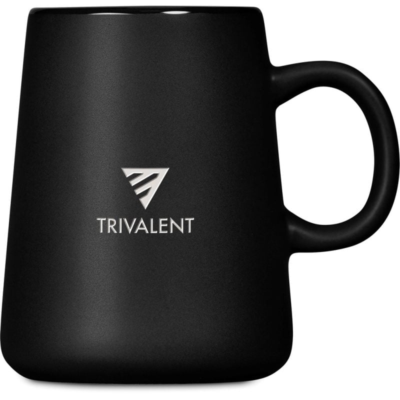Black Serendipio Dorset Ceramic Coffee Mug – 400ml
