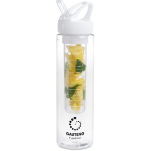 TRANSPARENT Zest Plastic Infuser Bottle - 750ml - Transparent