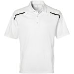 WHITE Mens Nyos Golf Shirt - White