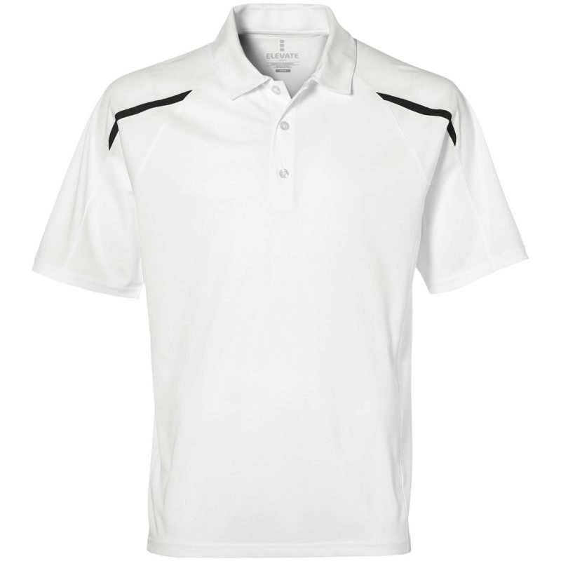 WHITE Mens Nyos Golf Shirt - White