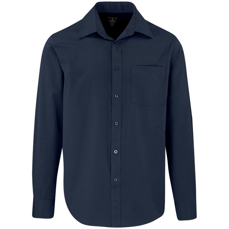 NAVY Mens Long Sleeve Sycamore Shirt