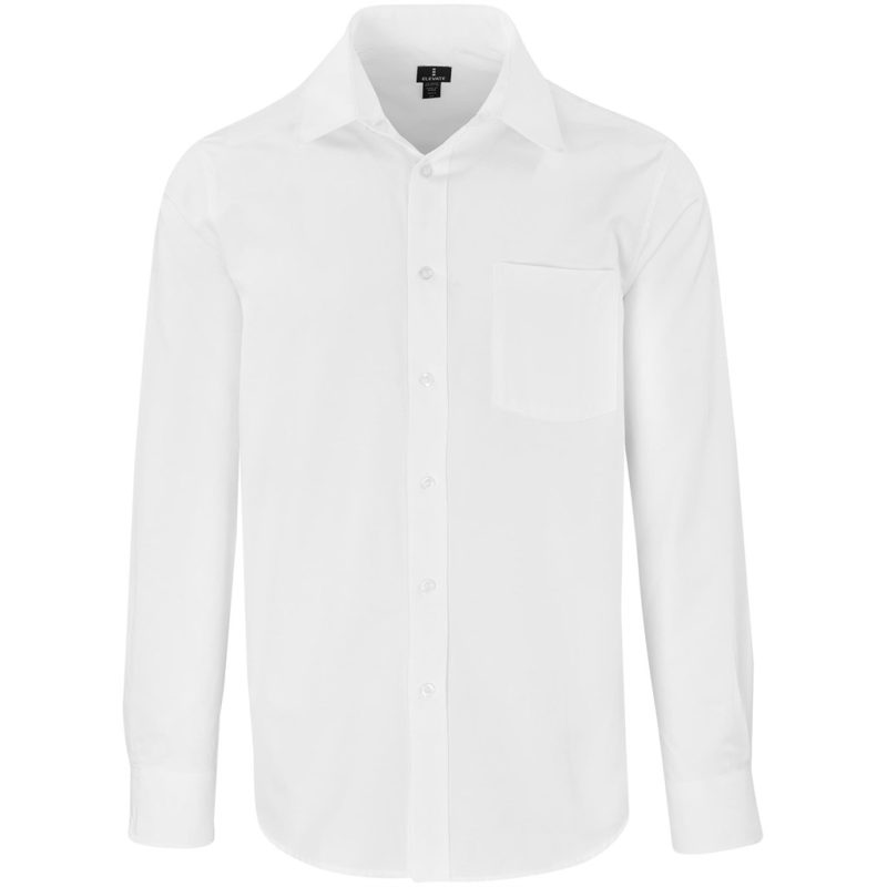 WHITE Mens Long Sleeve Sycamore Shirt