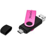 Shuffle Gyro Black Flash Drive  32GB - Pink