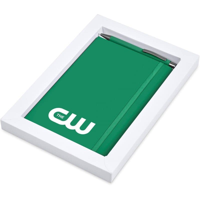 GREEN Hibiscus Notebook & Pen Set