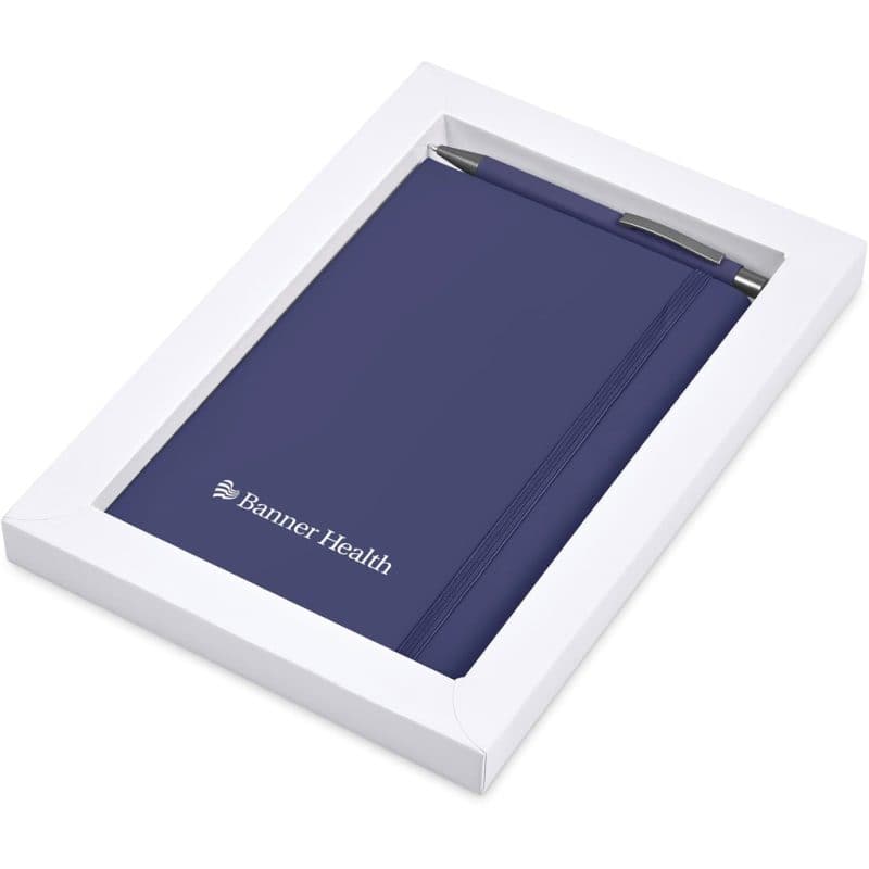 NAVY Hibiscus Notebook & Pen Set