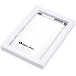 SOLID WHITE Hibiscus Notebook & Pen Set