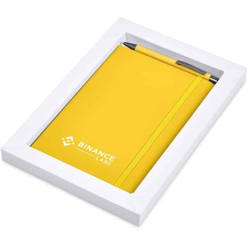YELLOW Hibiscus Notebook & Pen Set