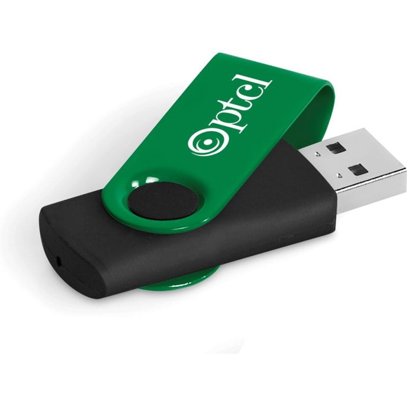 GREEN Axis Gyro Black Flash Drive - 32GB