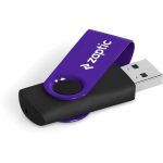 PURPLE Axis Gyro Black Flash Drive - 32GB
