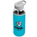 Cyan Kooshty Sipper Neo Glass Water Bottle – 850ml