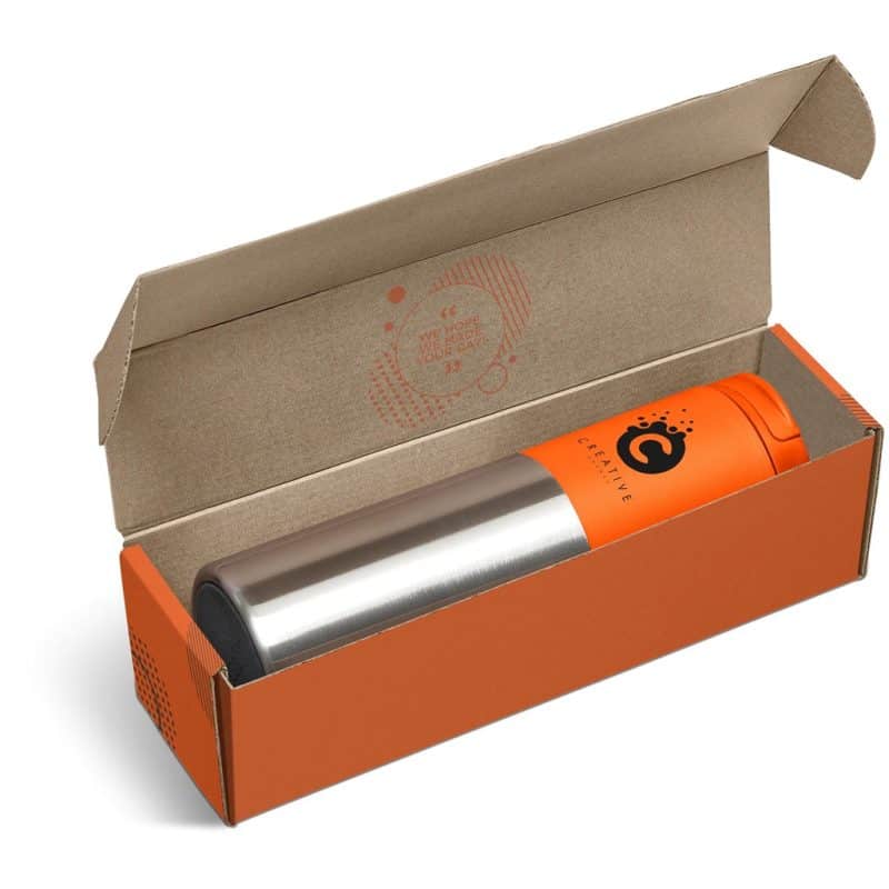 Orange Typhoon Tumbler in Bianca Custom Gift Box - Navy