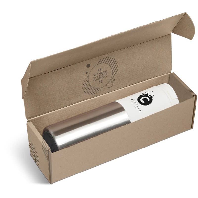 Solid White Typhoon Tumbler in Bianca Custom Gift Box - Navy