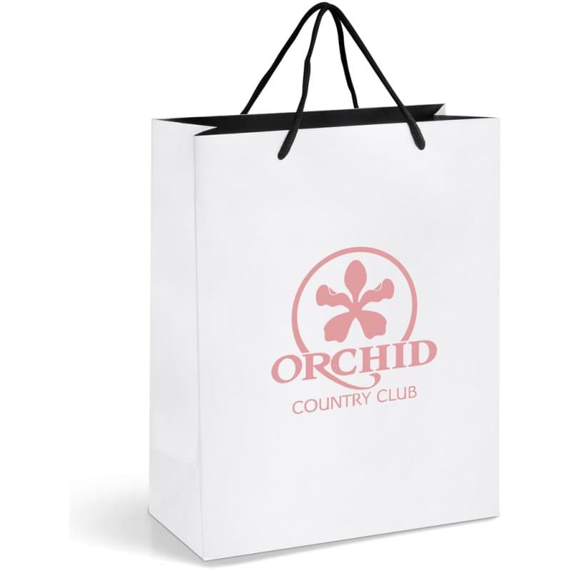 SOLID WHITE Altitude Dazzle Midi Paper Gift Bag