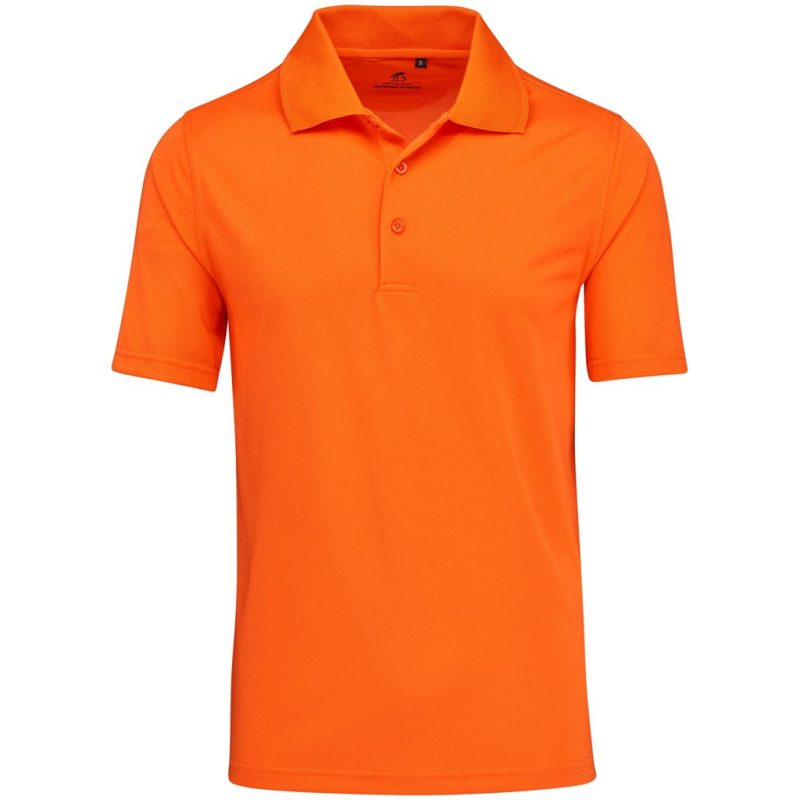 ORANGE Mens Wynn Golf Shirt - Orange