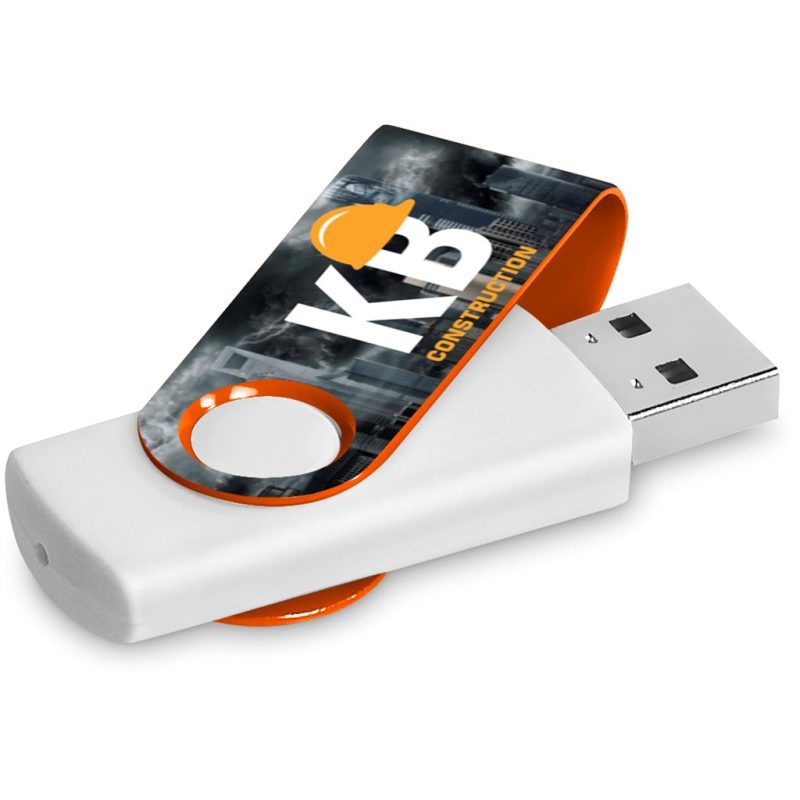 ORANGE Altitude Axis Gyro White Flash Drive - 16GB