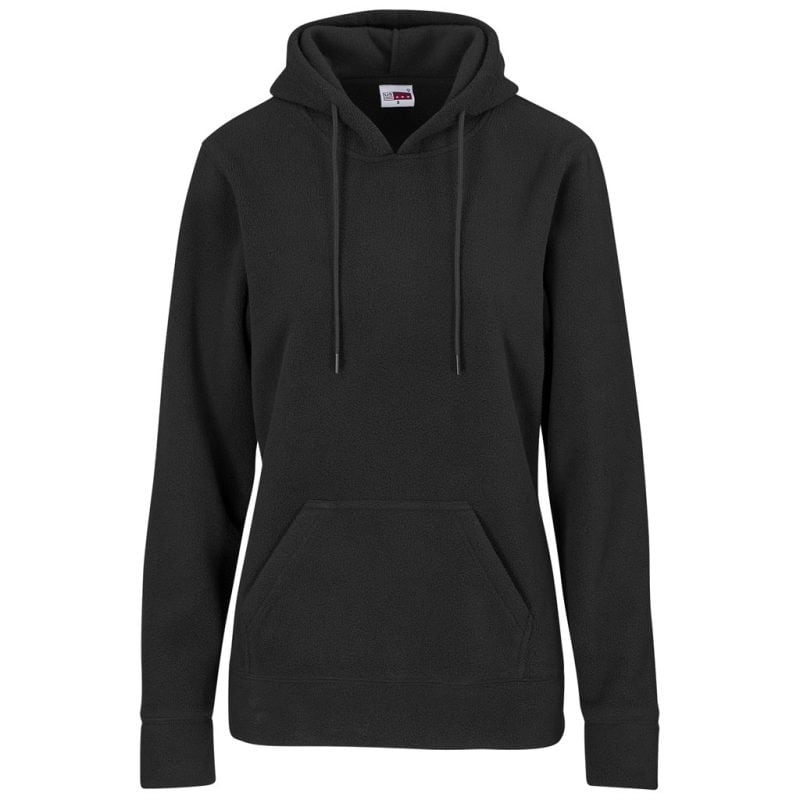 BLACK Ladies Dawson Polar Fleece Hooded Sweater