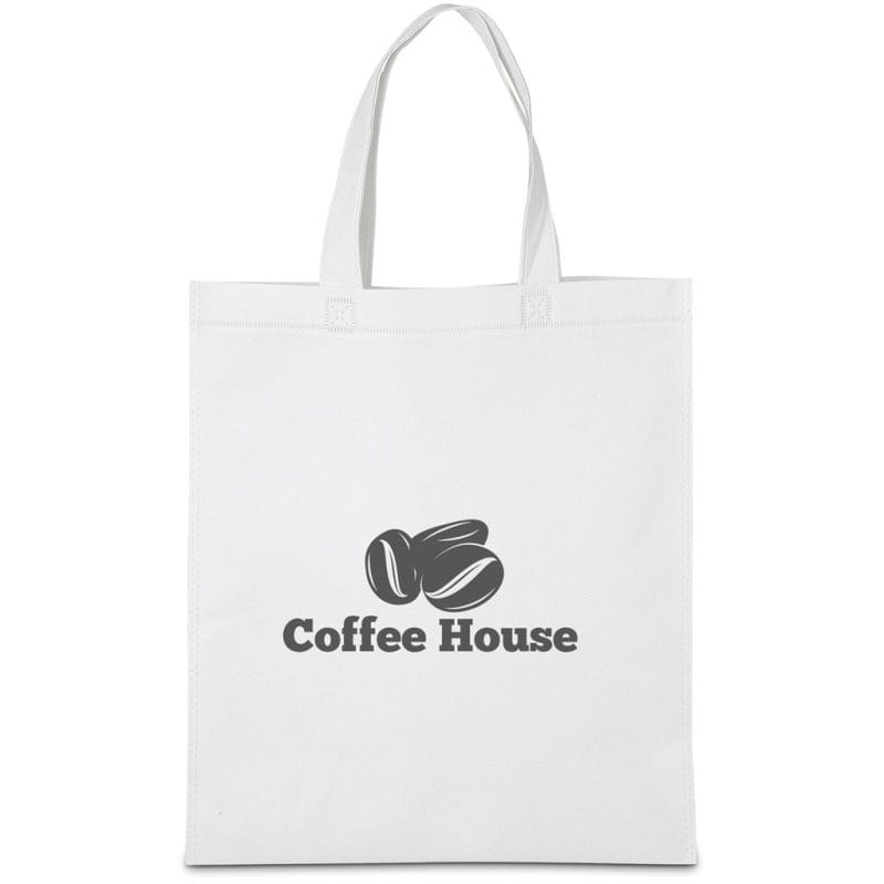 SOLID WHITE Altitude Budget Non-Woven Shopper