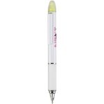 SOLID WHITE Altitude Topaz Highlighter Ball Pen