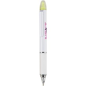 SOLID WHITE Altitude Topaz Highlighter Ball Pen