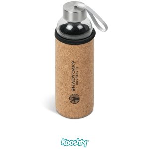 NATURAL Kooshty Kork  Glass Water Bottle - 500ml