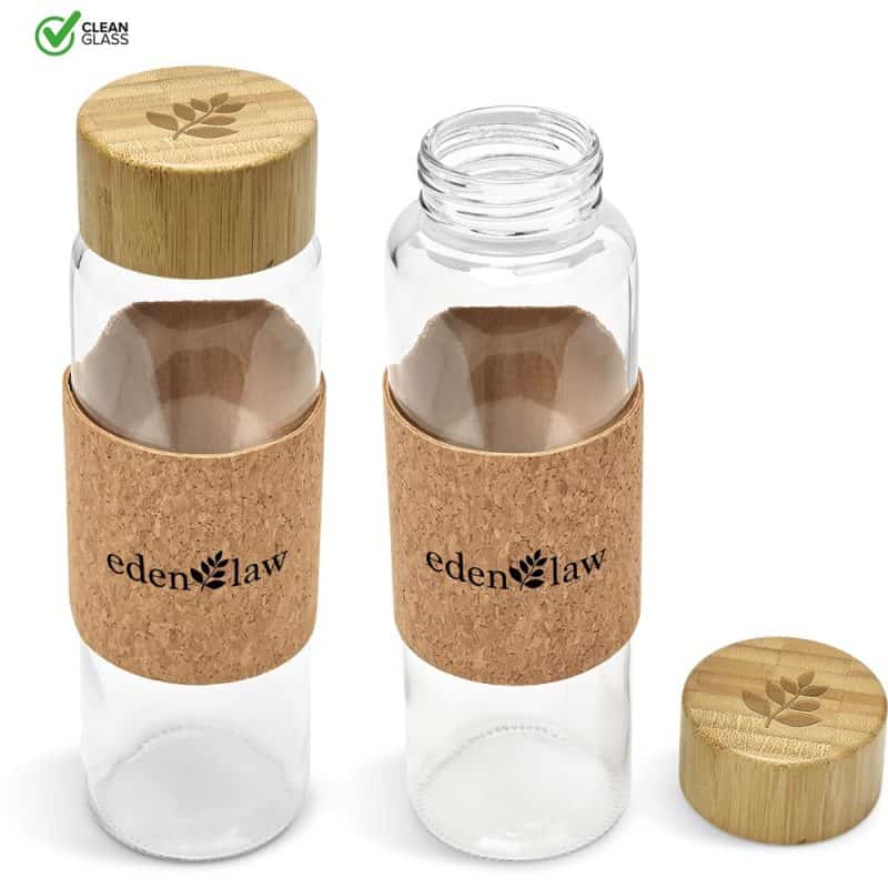 NATURAL Kooshty Bamboost Glass Water Bottle - 700ml