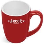 RED Payton Ceramic Coffee Mug - 325ml - Red