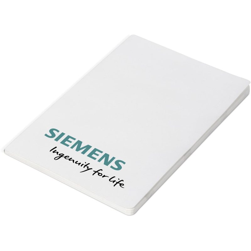SOLID WHITE Altitude Jotter A5 Soft Cover Notebook