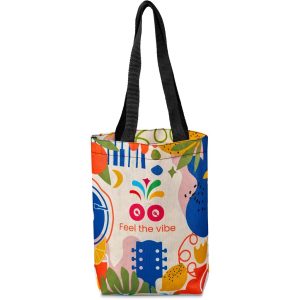 Pre-Printed Sample Hoppla Bayside Recycled PET Stitch-Bond Shopper
