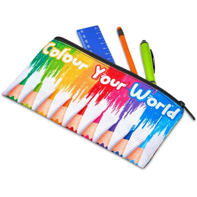 Pre-Production Sample Hoppla Junior Recycled PET Stitch-Bond Pencil Case