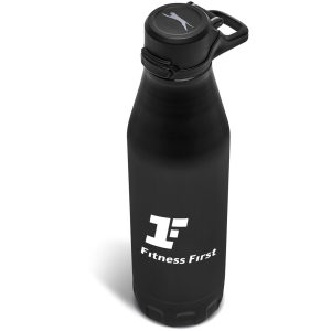 BLACK Slazenger Novac Stainless Steel Vacuum Water Bottle - 500ml