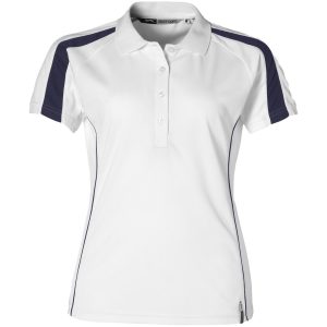 WHITE Ladies Horizon Golf Shirt - White