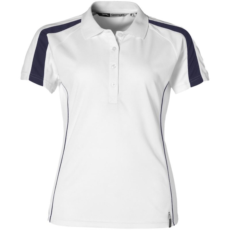 WHITE Ladies Horizon Golf Shirt - White
