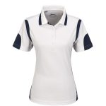 WHITE Ladies Genesis Golf Shirt - White