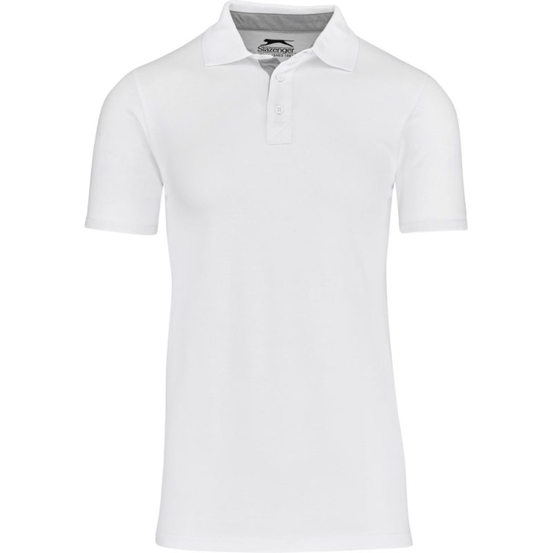 WHITE Mens Hacker Golf Shirt