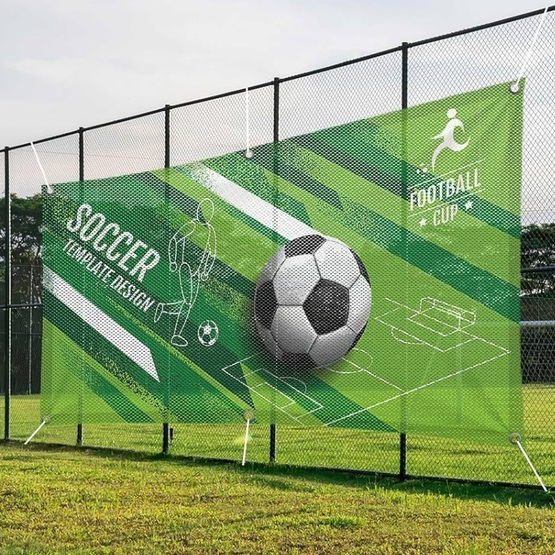Sublimated Airtex Fabric Fence Banner Printing
