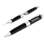 BLACK Kilobyte Flash Drive Pen & Laser Pointer - 8GB