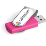 PINK Axis Dome Flash Drive - 8GB - Pink