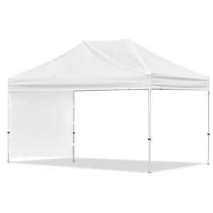 Coated Steel Sublimated Gazebo 4.5m x 3m - 1 Short Full-Wall Skin