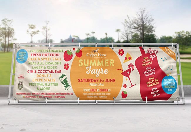 A-frame banner with PVC print