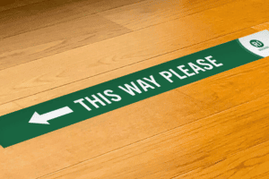 Custom printed floor vinyl stickers