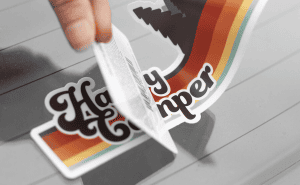 vinyl sticker branding method