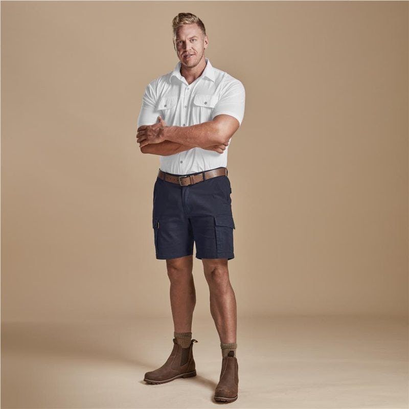 navy Mens Meseta Twill Shorts