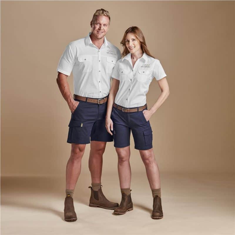 navy Meseta Twill Shorts