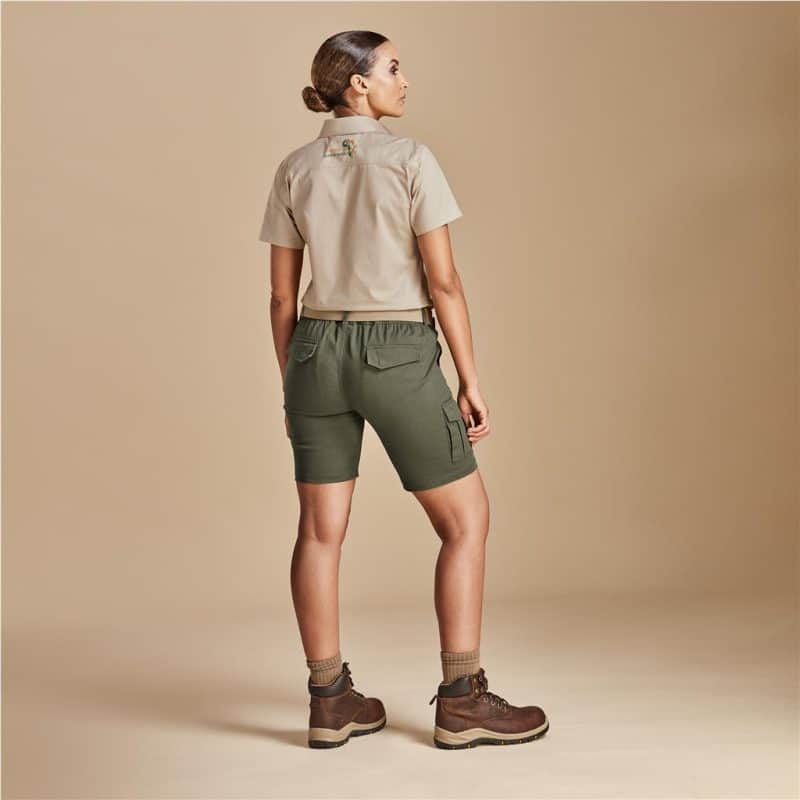 olive Ladies Meseta Twill Shorts