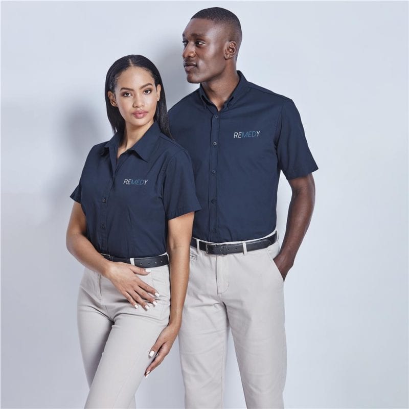 Short Sleeve Cotton Twill Moderna Shirt
