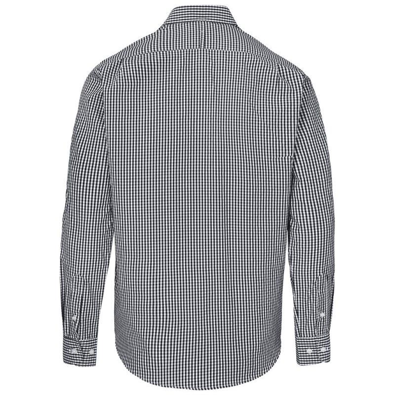 black Mens Long Sleeve Ashford Shirt