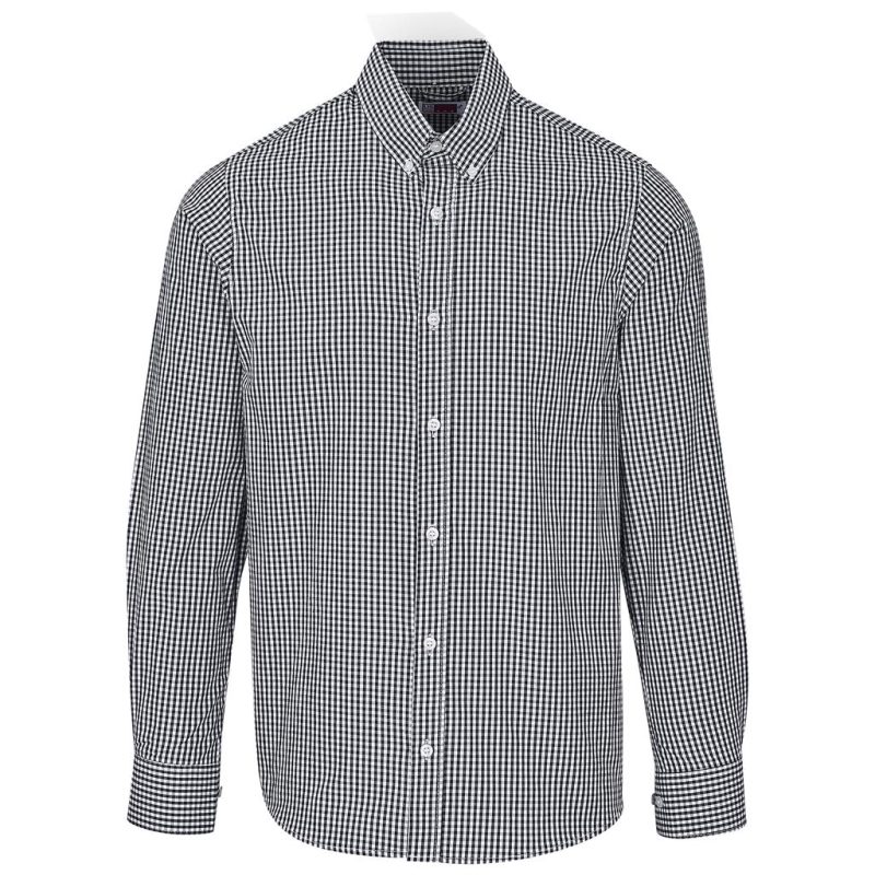 black Mens Long Sleeve Ashford Shirt
